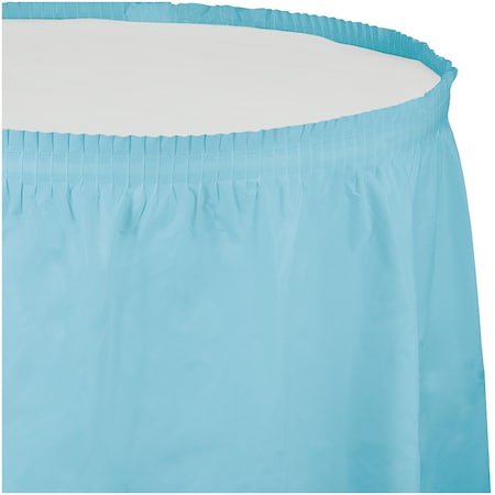 Touch Of Color Pastel Blue Plastic Tableskirt, 14', 6PK 010037